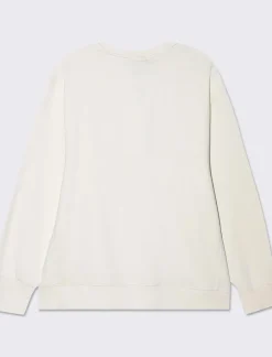 Piazza Italia Felpa crop con cappuccio e chiusura in metallo - Avorio Beige Hot