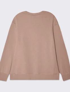 Piazza Italia Felpa crop con cappuccio e chiusura in metallo - castoro Grigio Fashion