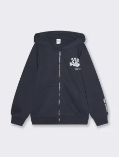 Piazza Italia felpa full zip da bambino - Blu Best Sale