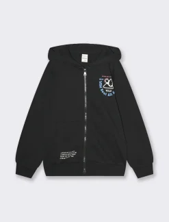 Piazza Italia felpa full zip da bambino - Nero Cheap