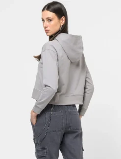 Piazza Italia Felpa garzata con cappuccio foderato e stampa - perla Bianco Best