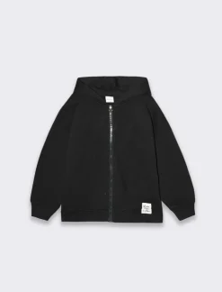 Piazza Italia Felpa garzata da bambina - Nero Online