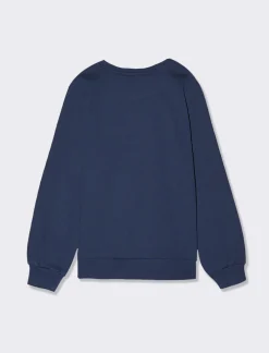 Piazza Italia Felpa garzata girocollo con stampa frontale Transformers - Blu Clearance