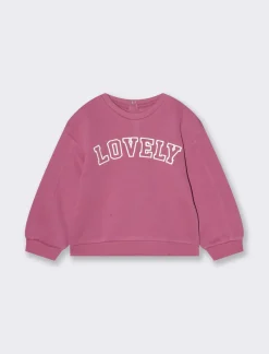 Piazza Italia Felpa girocollo con ricamo frontale - orchidea Viola Clearance