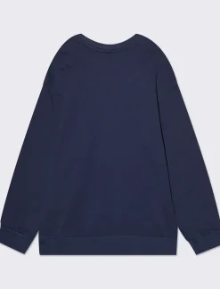 Piazza Italia Felpa girocollo con stampa frontale drangon ball con costina al fondo e ai polsi - Blu Shop