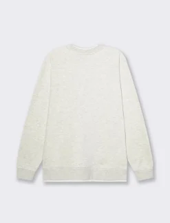 Piazza Italia Felpa girocollo in misto cotone garzato regular fit - mel. Grigio Outlet