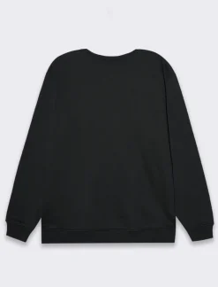 Piazza Italia Felpa girocollo maniche lunghe regular fit in misto cotone - Nero Store