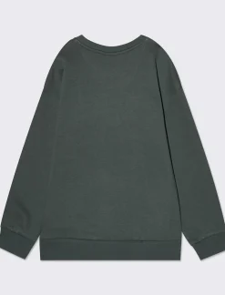 Piazza Italia Felpa girocollo over stile college con applicazioni - Verde Shop