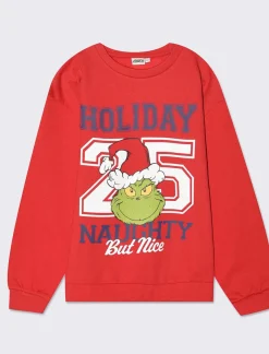 Piazza Italia Felpa Grinch da bambino - Rosso Best