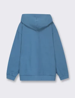 Piazza Italia Felpa in cotone con polsini in costina stampa skate per uno stile minimal sport - Ottanio Verde Fashion