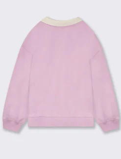 Piazza Italia Felpa in cotone stile college - Lilla Viola Best Sale