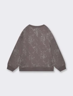 Piazza Italia Felpa in policotone con stampa metallizzata - Grigio Clearance