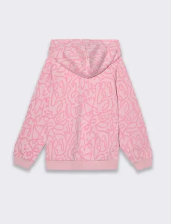 Piazza Italia Felpa in policotone stampa fantasia e patch decorativo - Rosa Store