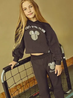 Piazza Italia Felpa invernale Minnie con cappuccio da bambina - Nero Cheap