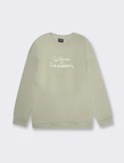 Piazza Italia Felpa loose fit in misto cotone garzato - salvia Verde Best Sale