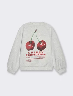 Piazza Italia Felpa manica lunga con stampa e vestibilità oversized - Grigio New