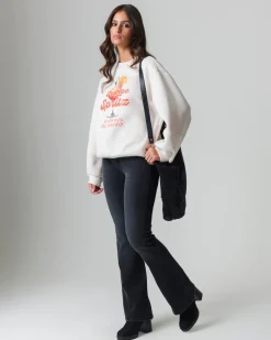 Piazza Italia Felpa manica lunga con stampa e vestibilità oversized - Bianco Outlet