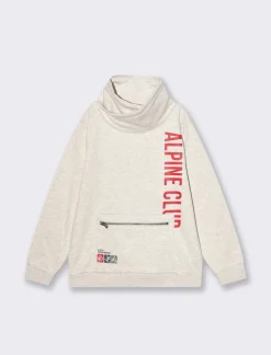 Piazza Italia Felpa Melange collo alto da bambino - Beige Best