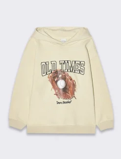 Piazza Italia Felpa modello ampio da bambino - Beige Best Sale