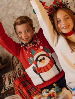 Piazza Italia Felpa Natale da bambino - Rosso Best