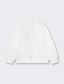 Piazza Italia Felpa natalizia da neonata - sporco Bianco Cheap