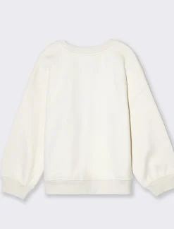 Piazza Italia Felpa vestibilitÃ  loose con ricamo - sporco Bianco New