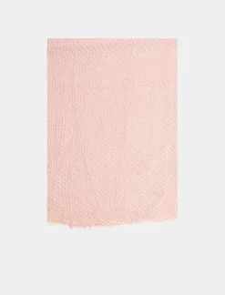 Piazza Italia Foulard da donna modello goffrato - Rosa Hot