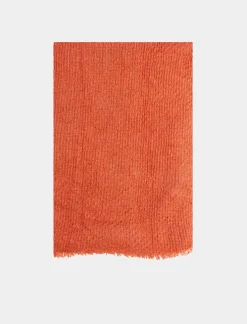 Piazza Italia Foulard da donna modello goffrato - coccio Marrone Hot