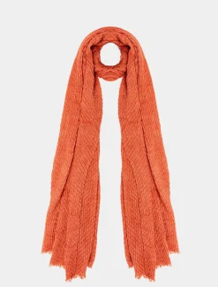 Piazza Italia Foulard da donna modello goffrato - coccio Marrone Hot