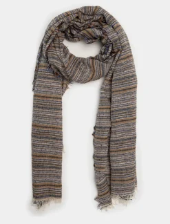 Piazza Italia Foulard da uomo a righine - Blu Cheap