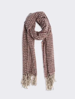 Piazza Italia Foulard da uomo effetto spina di pesce - Rosso Shop