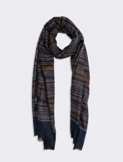 Piazza Italia Foulard da uomo millerighe - Blu Best