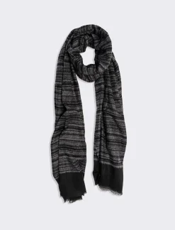 Piazza Italia Foulard da uomo millerighe - Nero Best Sale