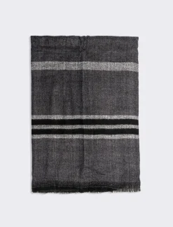 Piazza Italia Foulard da uomo righe - Grigio Cheap