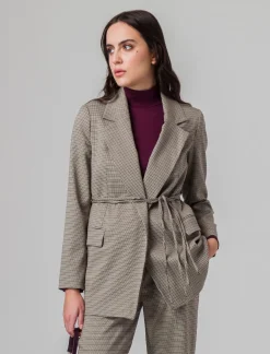 Piazza Italia Giacca basica con chiusura a laccio - tabacco Marrone Clearance