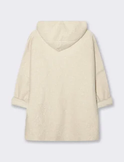 Piazza Italia Giacca con cappuccio e tasche a toppa - Avorio Beige Discount