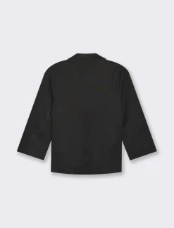 Piazza Italia Giacca cropped con bottoni e maniche a 3/4 - Nero Shop