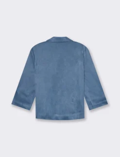 Piazza Italia Giacca cropped con bottoni e maniche a 3/4 - Denim Blu Sale