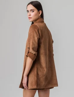 Piazza Italia Giacca senza chiusura con manica a 3/4 con risvolto - tabacco Marrone Best Sale