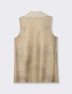 Piazza Italia Giacca smanicata con tasche a toppa sul davanti - Beige Shop