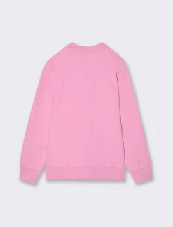 Piazza Italia Giacchina in felpa di cotone con zip frontale con stampa dettaglio lucido - Rosa Shop