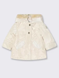 Piazza Italia Giaccone con cappuccio e pelliccia - Beige Store