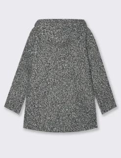 Piazza Italia Giaccone con zip in tessuto boucle - sale/pepe Bianco Hot