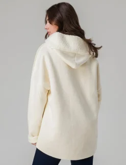 Piazza Italia Giaccone con zip in tessuto misto boucle - Bianco panna Best