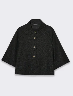 Piazza Italia Giaccone corto a collo alto e manica reglan - Nero Online