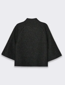 Piazza Italia Giaccone corto a collo alto e manica reglan - Nero Online