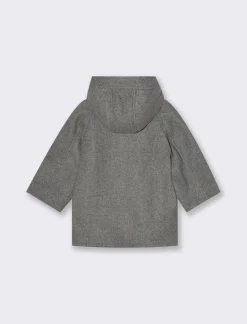 Piazza Italia Giaccone da neonato in panno con cappuccio - Grigio Store