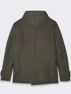 Piazza Italia Giaccone doppio petto con cappuccio - Verde Sale