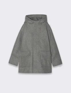 Piazza Italia Giaccone elegante da bambino linea basica con cappuccio - Grigio New