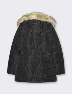 Piazza Italia Giaccone imbottito con cappuccio removibile con zip e cappuccio - Nero Shop